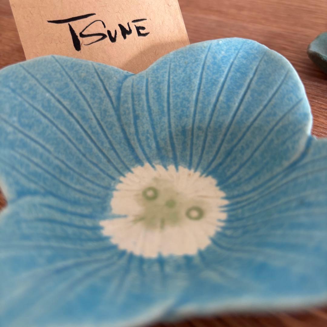 ✴︎ 未使用 ✴︎ 田中恒子さん 花小鉢 リンカ 春 醤油皿 香皿