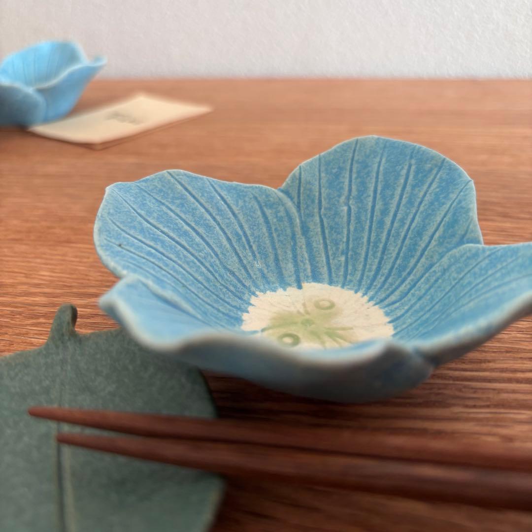 ✴︎ 未使用 ✴︎ 田中恒子さん 花小鉢 リンカ 春 醤油皿 香皿