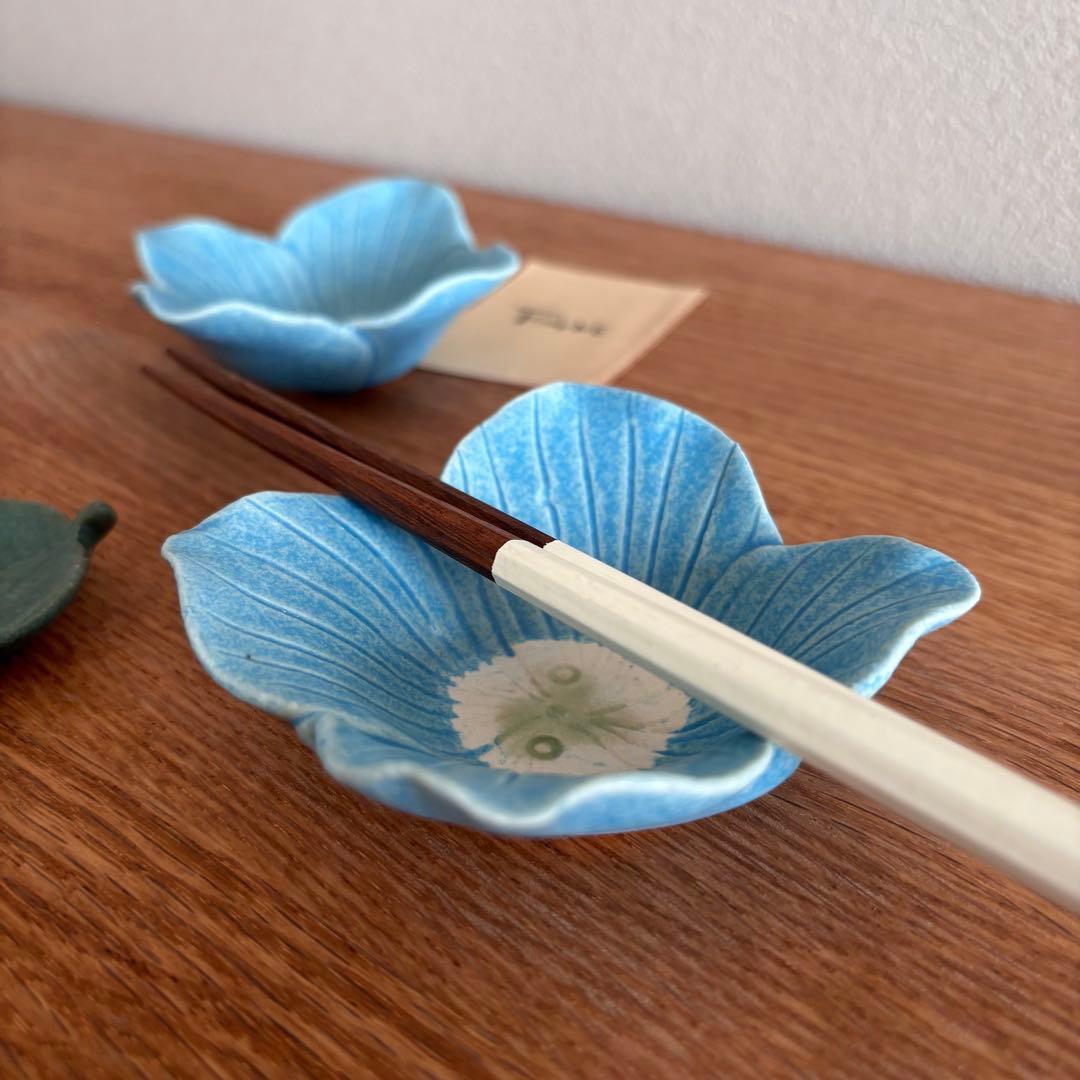 ✴︎ 未使用 ✴︎ 田中恒子さん 花小鉢 リンカ 春 醤油皿 香皿