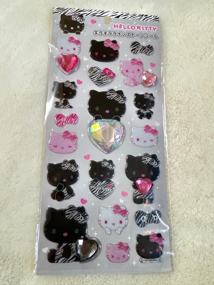 ボンボンドロップシール　おはじきシール　キラキラシール　サンリオ　ハローキティ