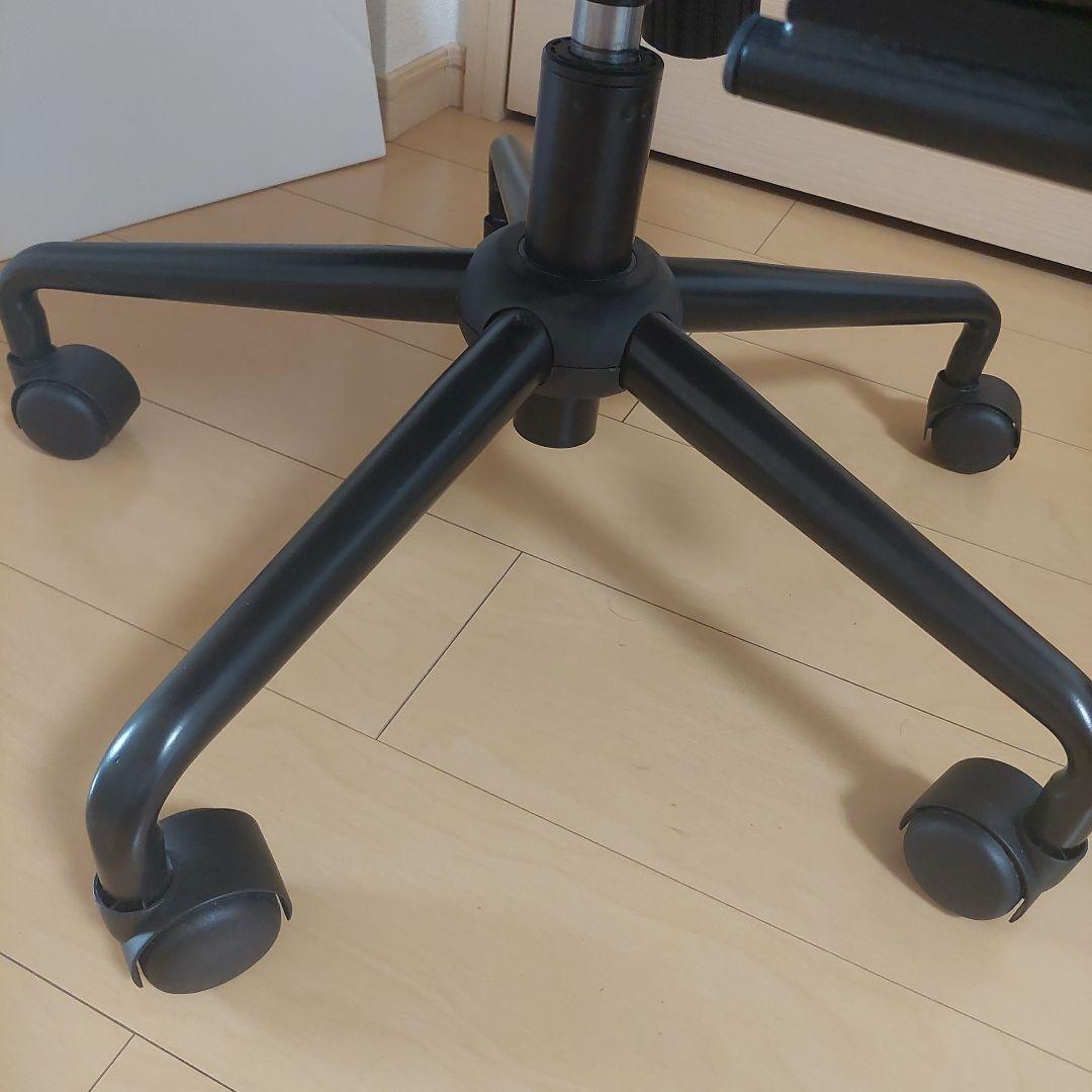 ニトリ (Nシールド スモークDH DBR) レザー調 高さ調節 回転チェア