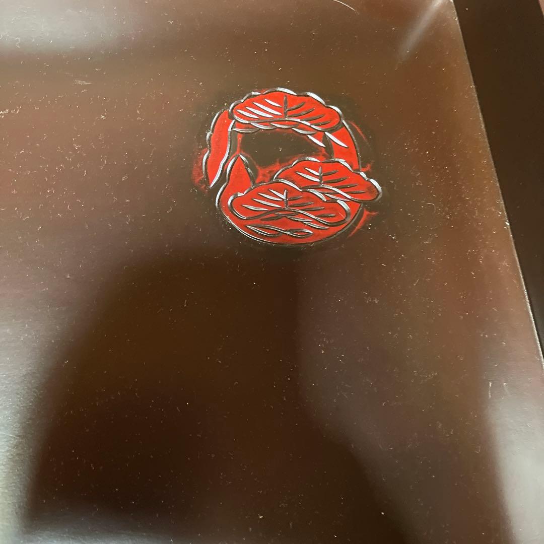 鎌倉彫乱れ箱　木製衣装箱　入れ子　伝統工芸品　漆塗り　昭和レトロ