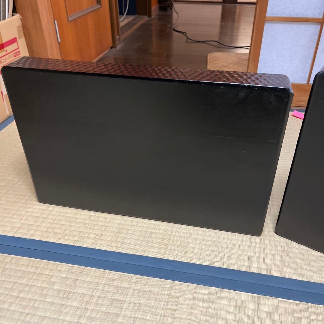 鎌倉彫乱れ箱　木製衣装箱　入れ子　伝統工芸品　漆塗り　昭和レトロ