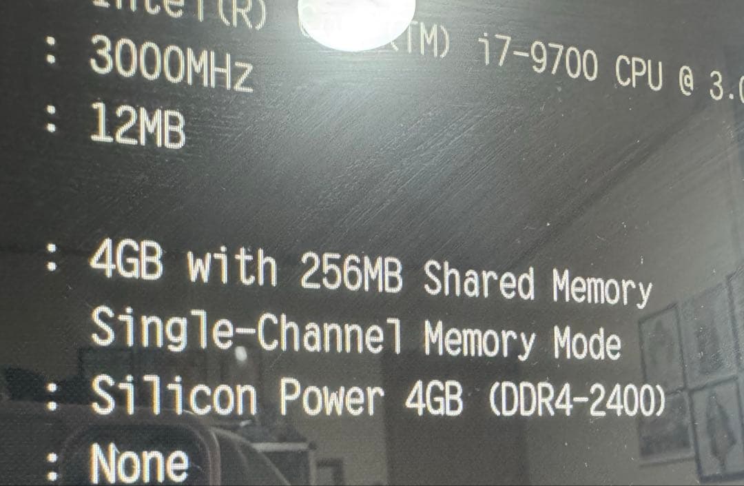 core i7 9700 セット　ジャンク