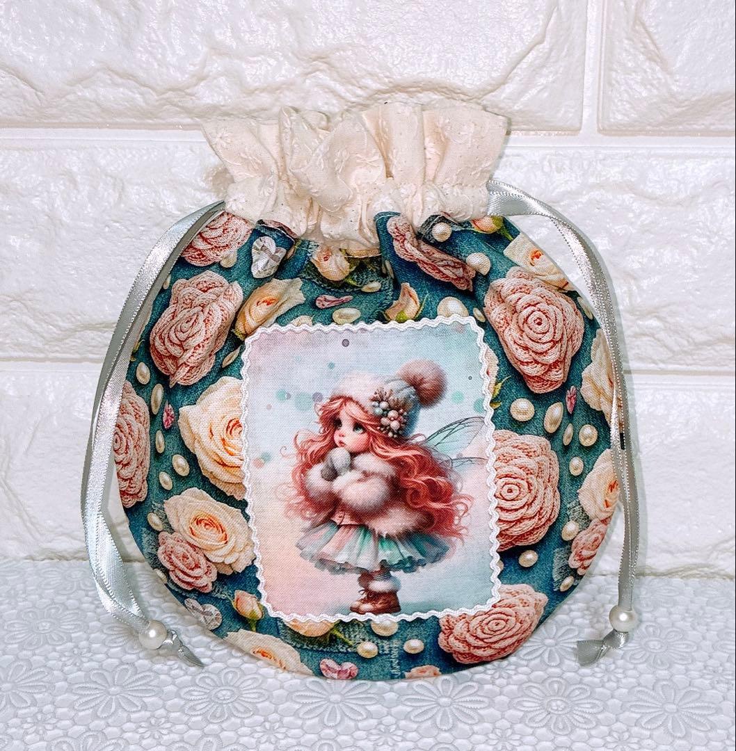 エコバッグ＆ポーチ＆巾着♡レディ＆わんこ