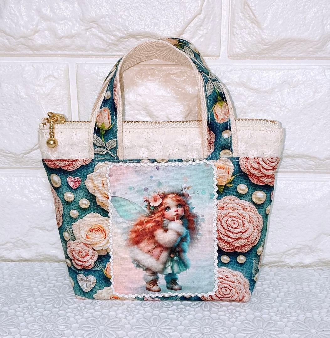 エコバッグ＆ポーチ＆巾着♡レディ＆わんこ