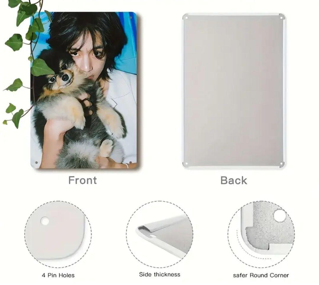 BTS テヒョン V テテ ヨンタン ブリキフォトプレート