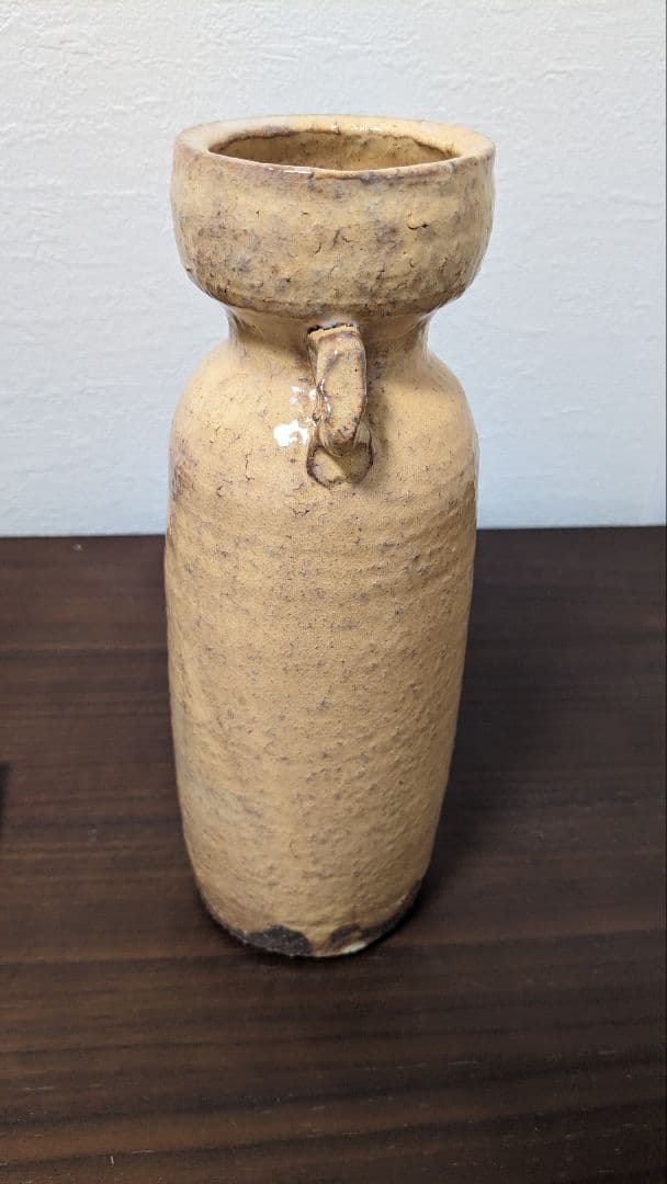 大野瑞峰作　萩焼　花瓶