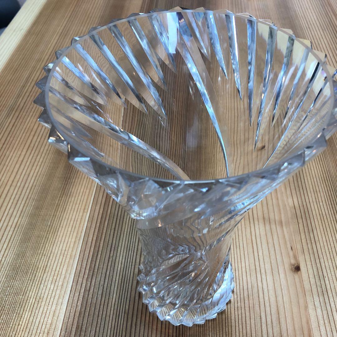 カガミクリスタル 花瓶 F306-810 箱付