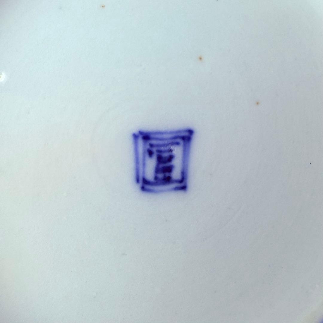 幕末～明治期　角冨　色絵扇絵変形皿　五客　裏千鳥文　金襴手　古器を楽しむ