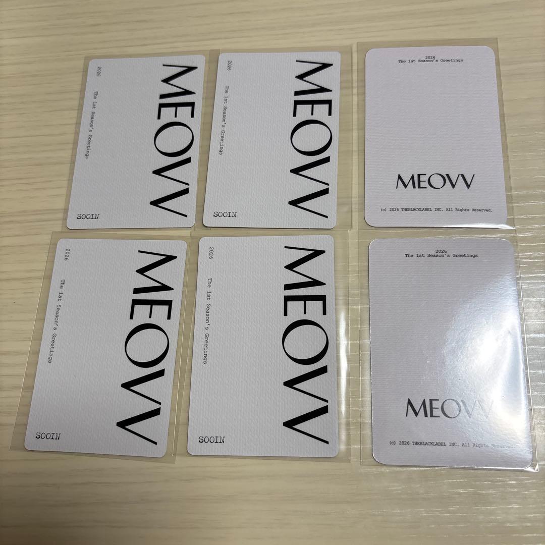 MEOVV ミヤオ 日本 popup 特典 ランダム トレカ スイン 6枚