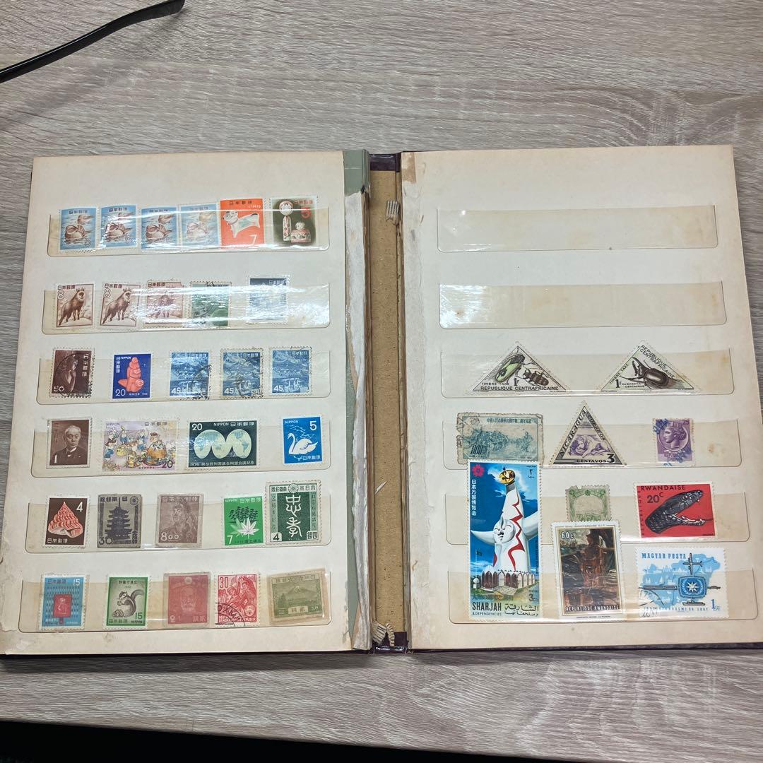 THE STOCK BOOK 使用済切手集　切手コレクション