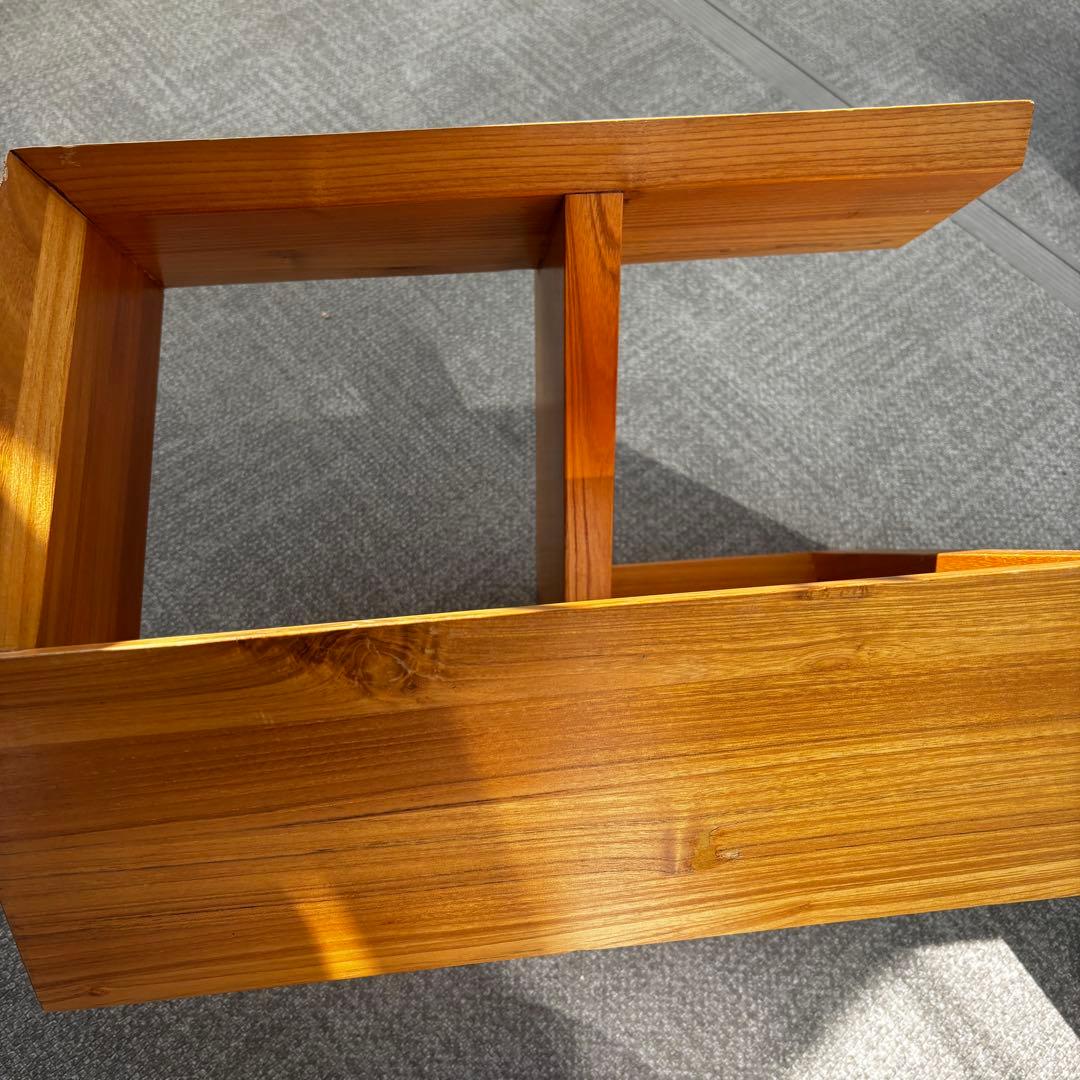 無垢材 スツール 踏み台 建築的デザイン ミッドセンチュリー 北欧モダン ギター