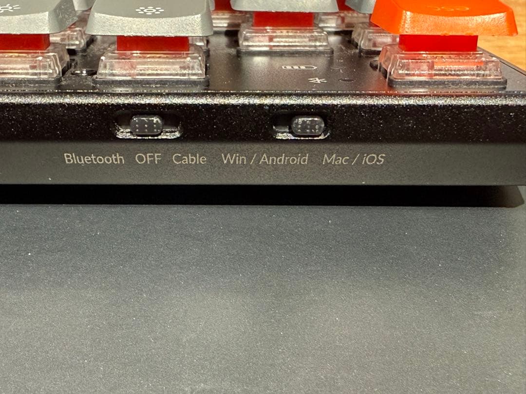 Keychron K1 USキーボードBluetooth＋有線　テンキー付　赤軸