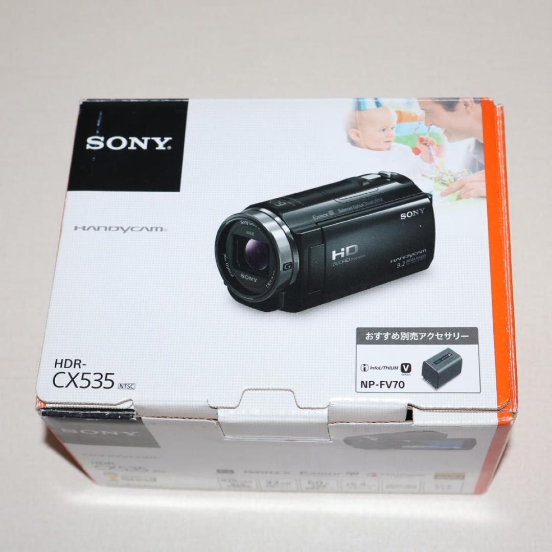 【美品】SONY HDR-CX535 ホワイト　箱付き