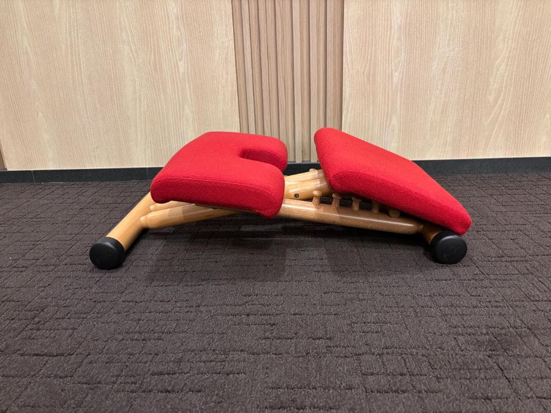 【送料込】VARIER ヴァリエール マルチバランスチェア レッド 姿勢矯正