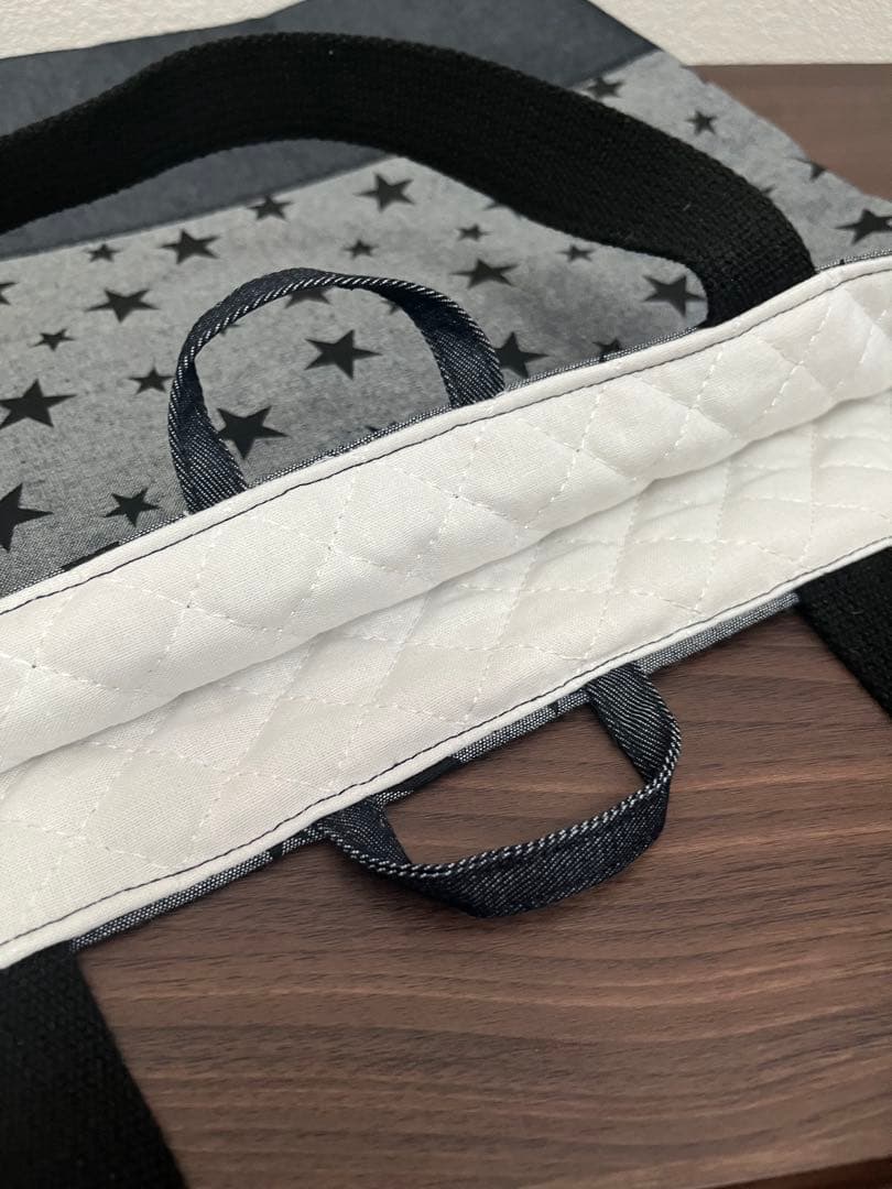 入園入学5点セット　スター　星　デニム　レッスンバッグ　ランチバッグ