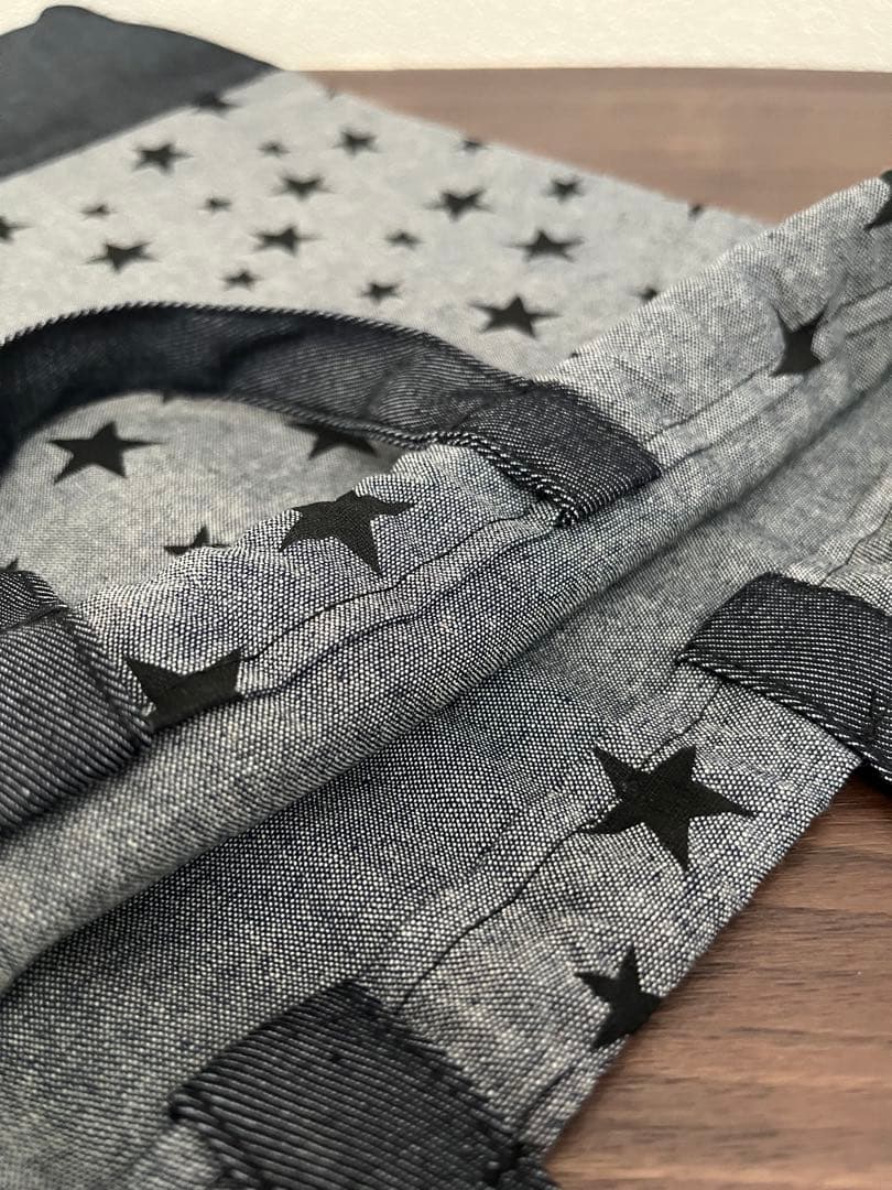 入園入学5点セット　スター　星　デニム　レッスンバッグ　ランチバッグ