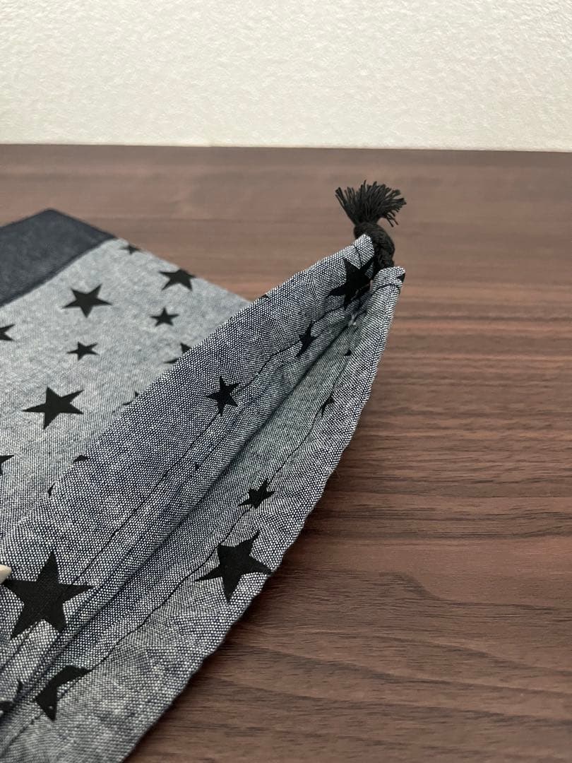 入園入学5点セット　スター　星　デニム　レッスンバッグ　ランチバッグ