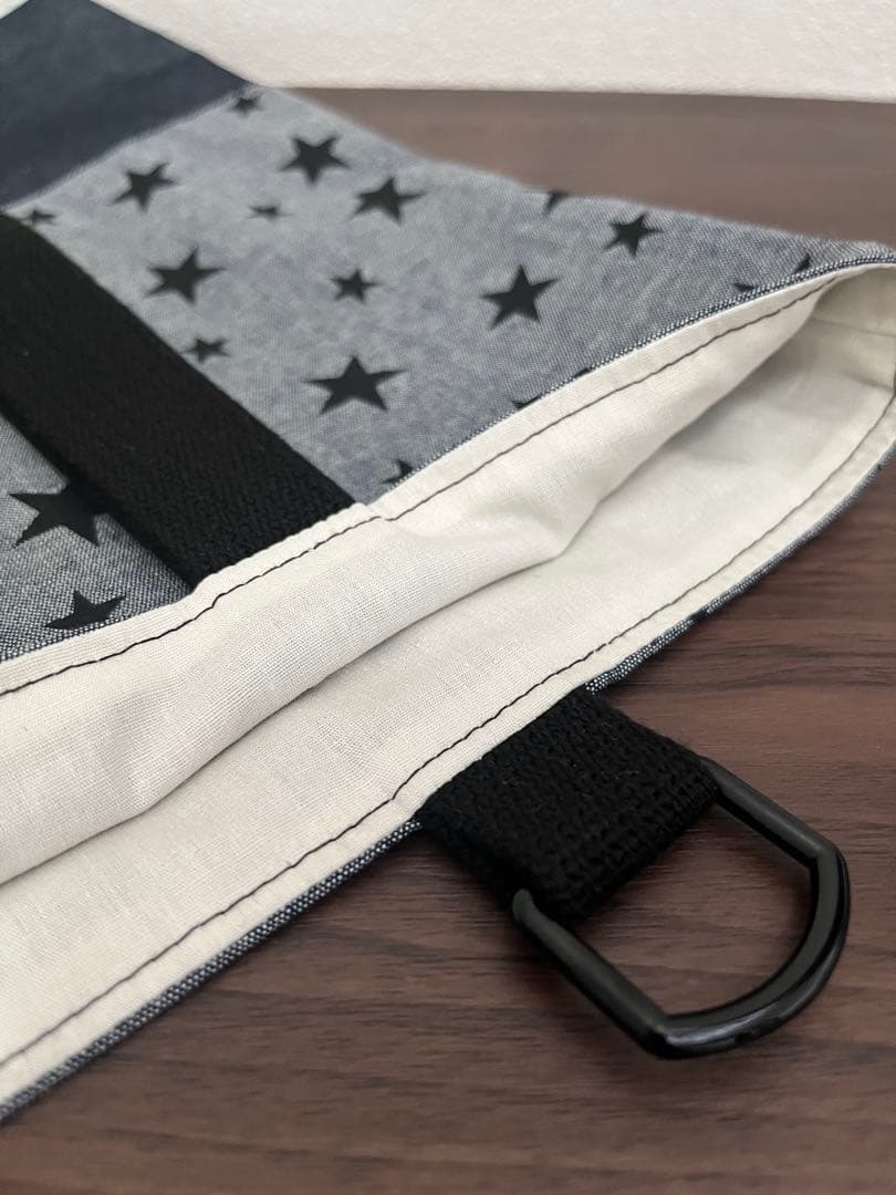 入園入学5点セット　スター　星　デニム　レッスンバッグ　ランチバッグ