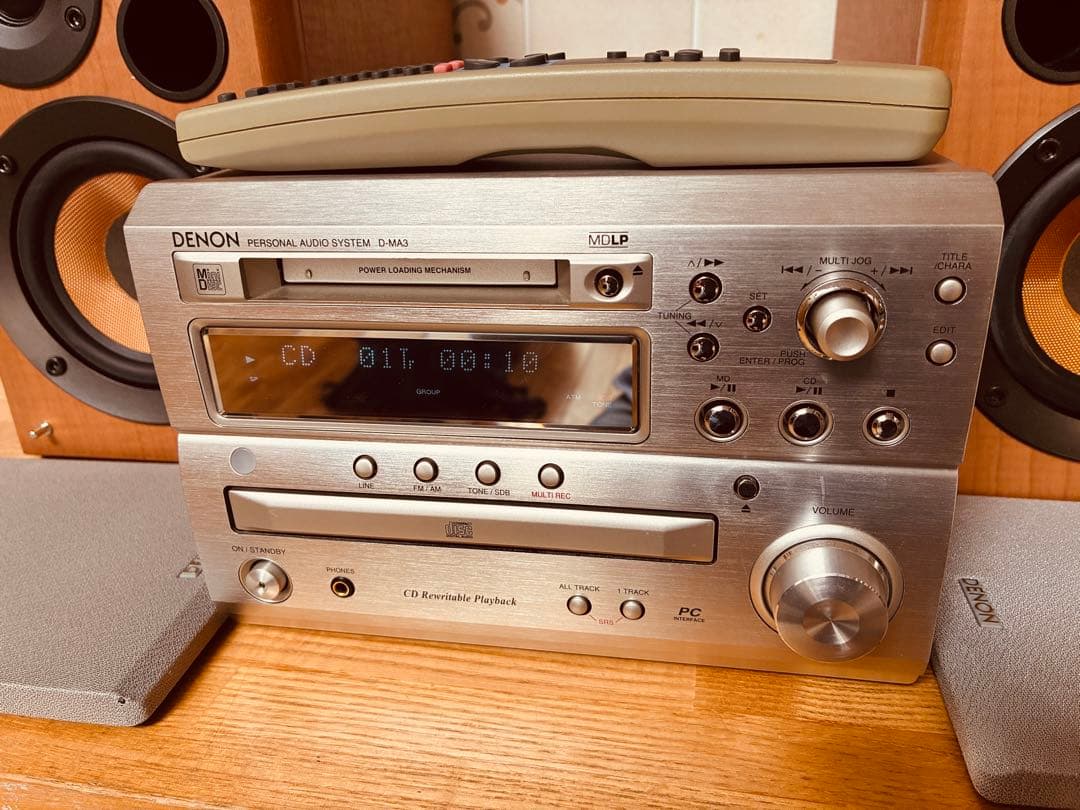 動作確認済　極美品　DENON CD・MD・D-MA3 リモコン スピーカー