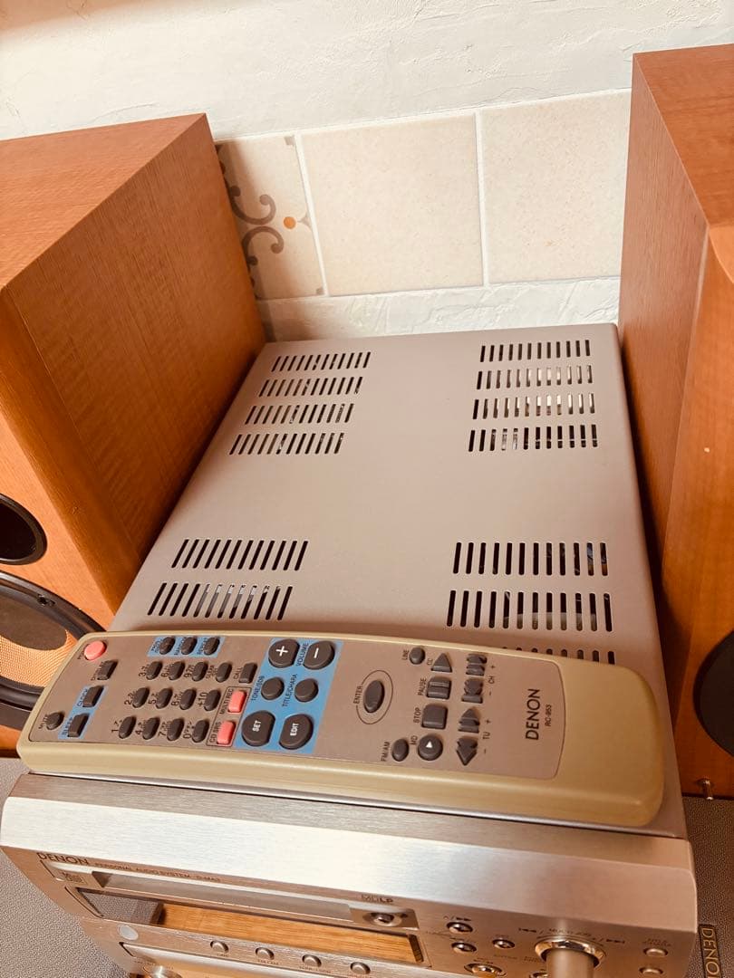 動作確認済　極美品　DENON CD・MD・D-MA3 リモコン スピーカー