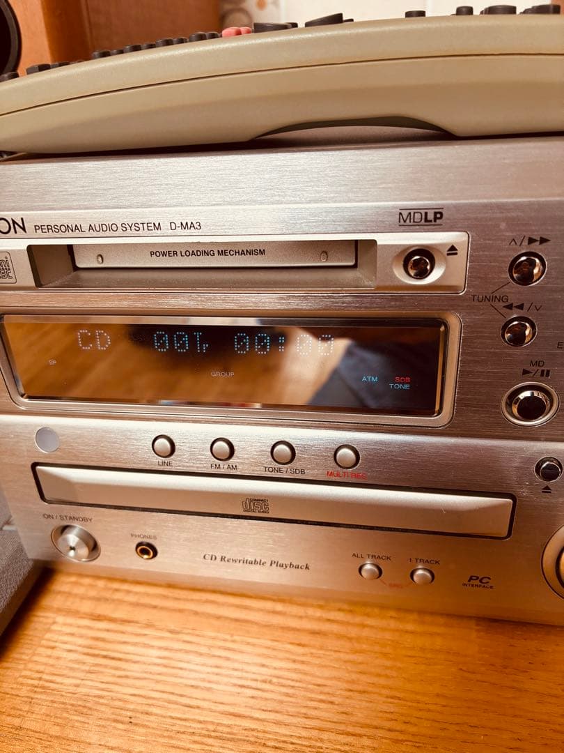 動作確認済　極美品　DENON CD・MD・D-MA3 リモコン スピーカー