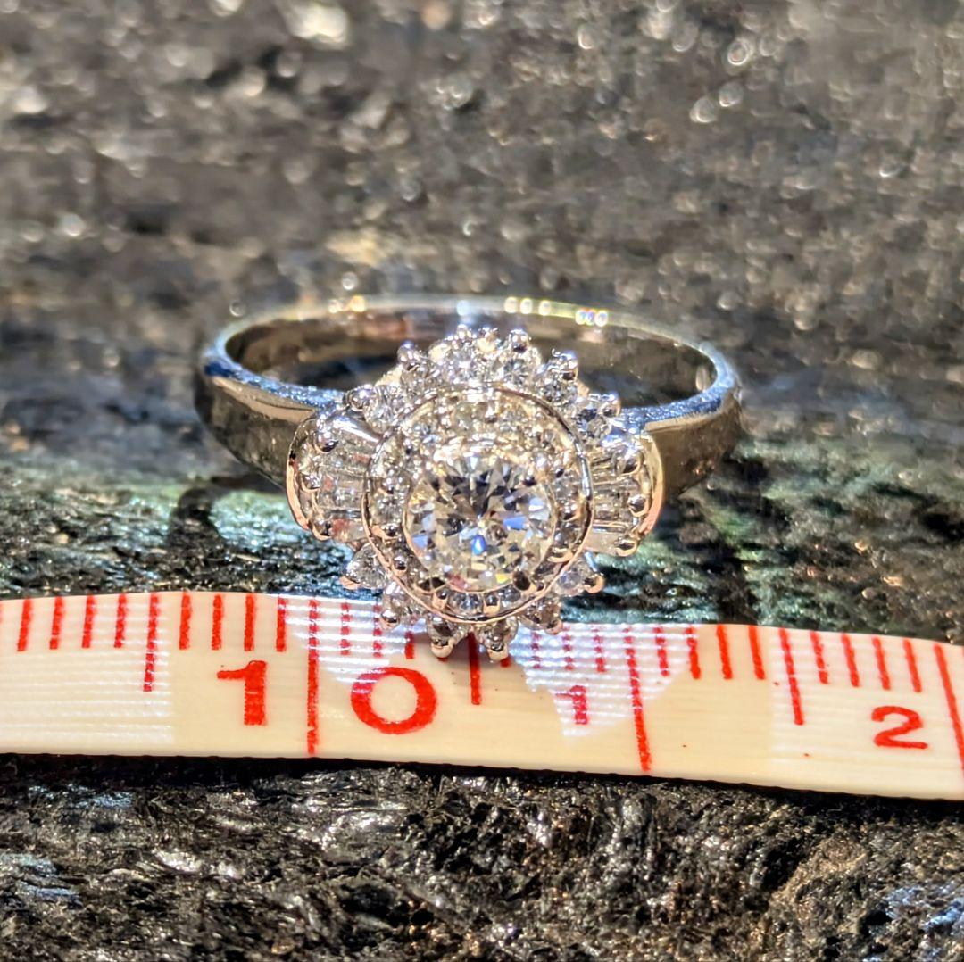 新品仕上げ済 ✨天然ダイヤモンド0.63ct / PT900 /サイズ12.5号