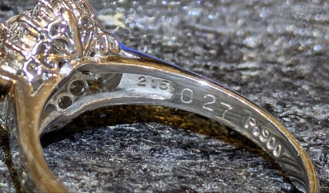 新品仕上げ済 ✨天然ダイヤモンド0.63ct / PT900 /サイズ12.5号