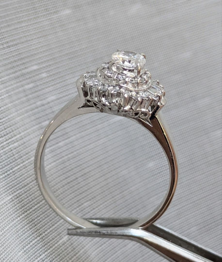 新品仕上げ済 ✨天然ダイヤモンド0.63ct / PT900 /サイズ12.5号