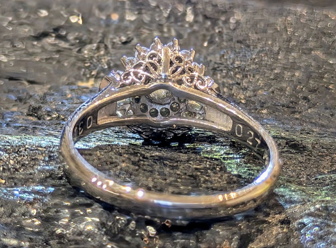 新品仕上げ済 ✨天然ダイヤモンド0.63ct / PT900 /サイズ12.5号