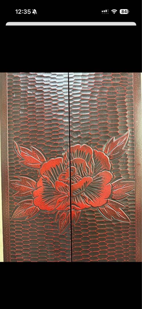 3/15まで　三面鏡　鎌倉彫　レトロ