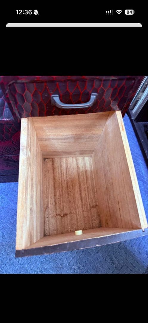 3/15まで　三面鏡　鎌倉彫　レトロ