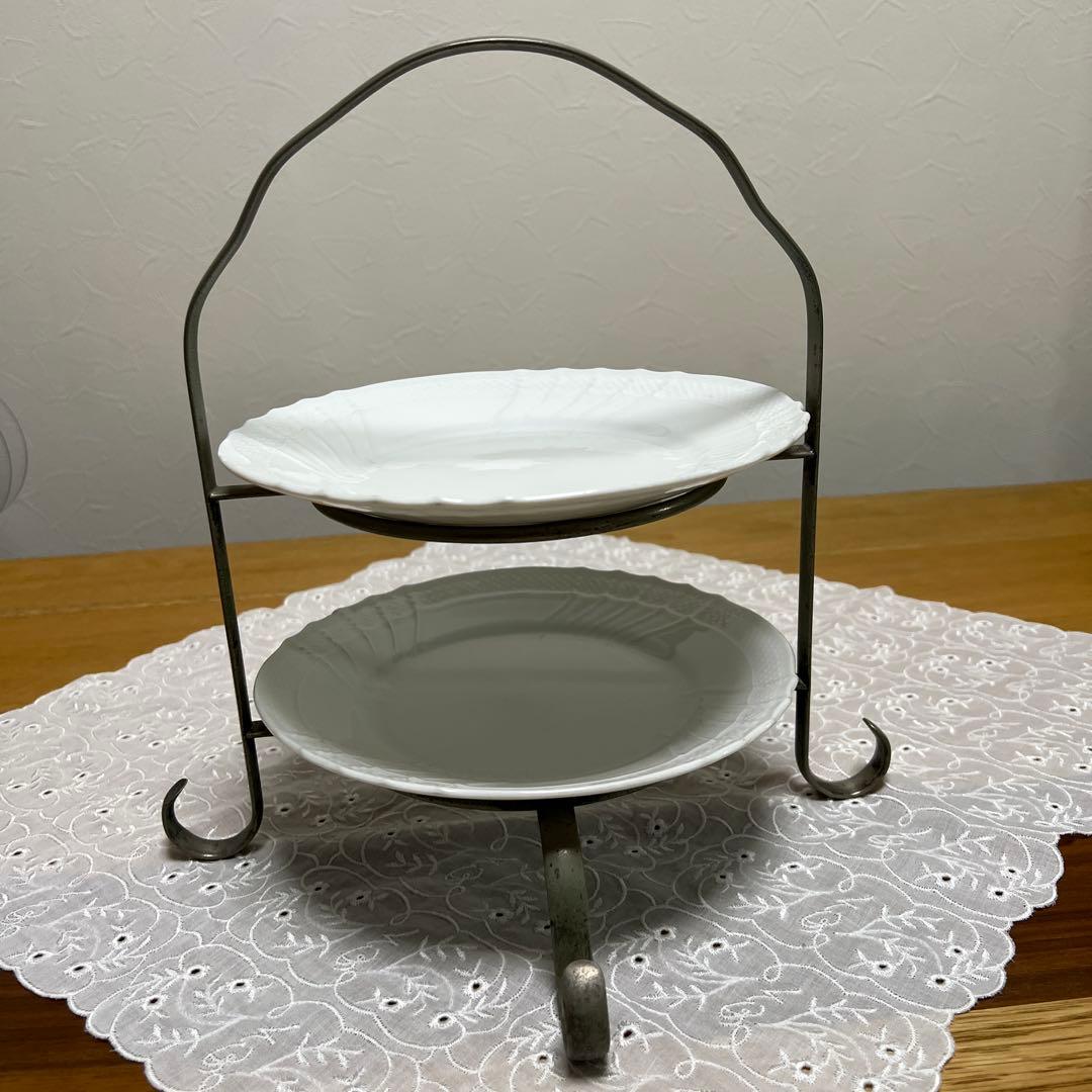 Petit Cake Stand ヴィンテージ　2段ケーキスタンド　UK