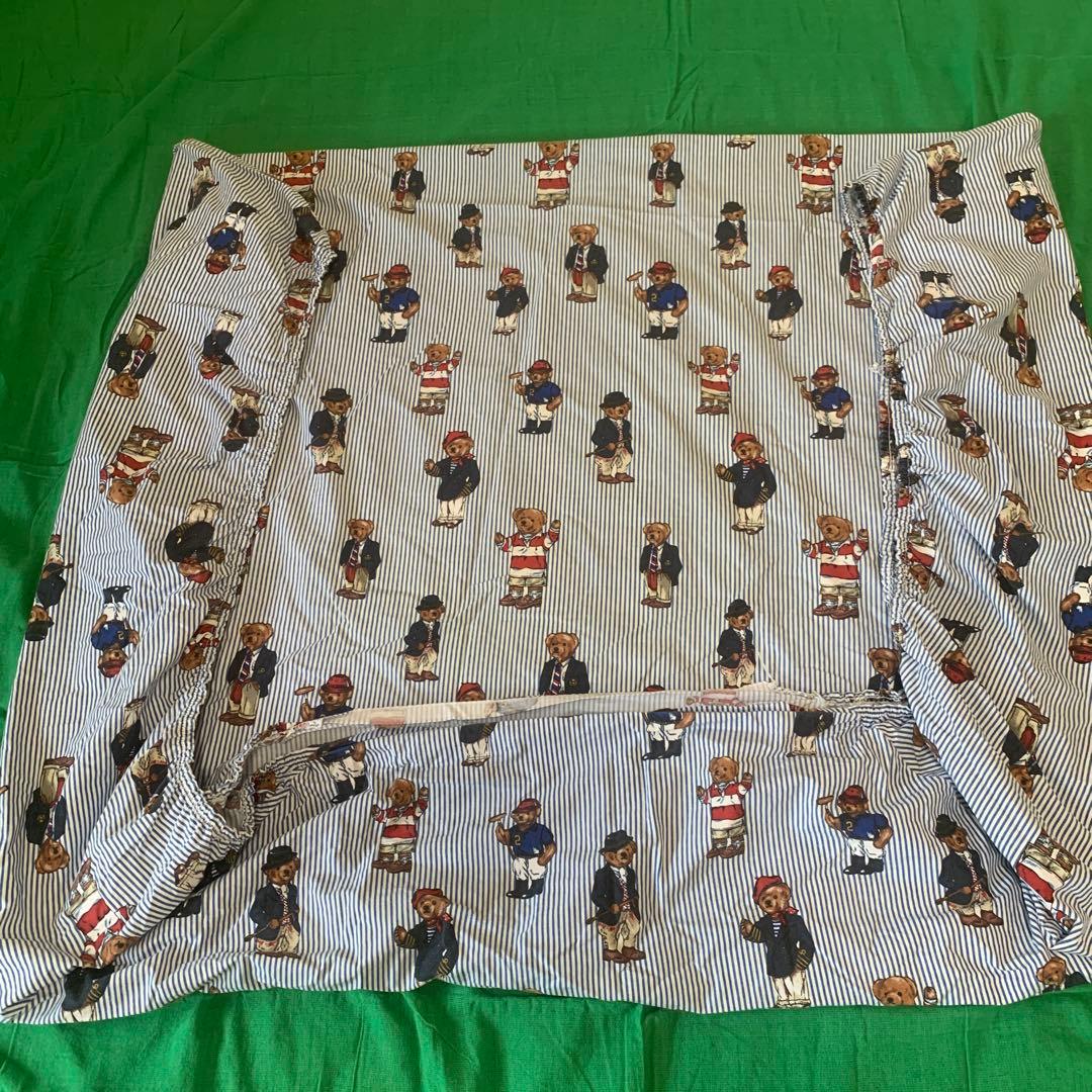 専用 ラルフローレンポロベアシーツ ブルーストライプ