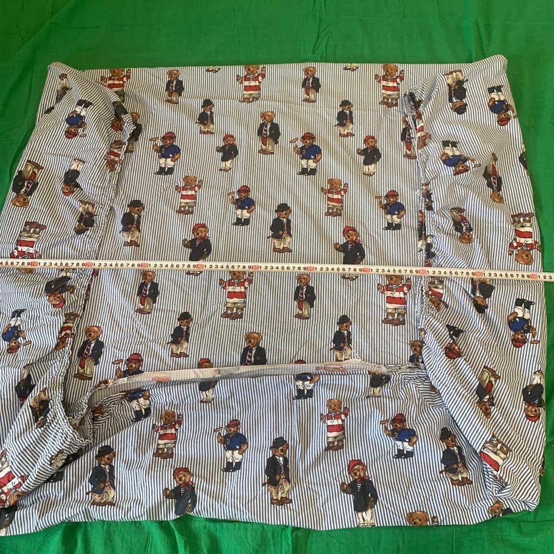 専用 ラルフローレンポロベアシーツ ブルーストライプ