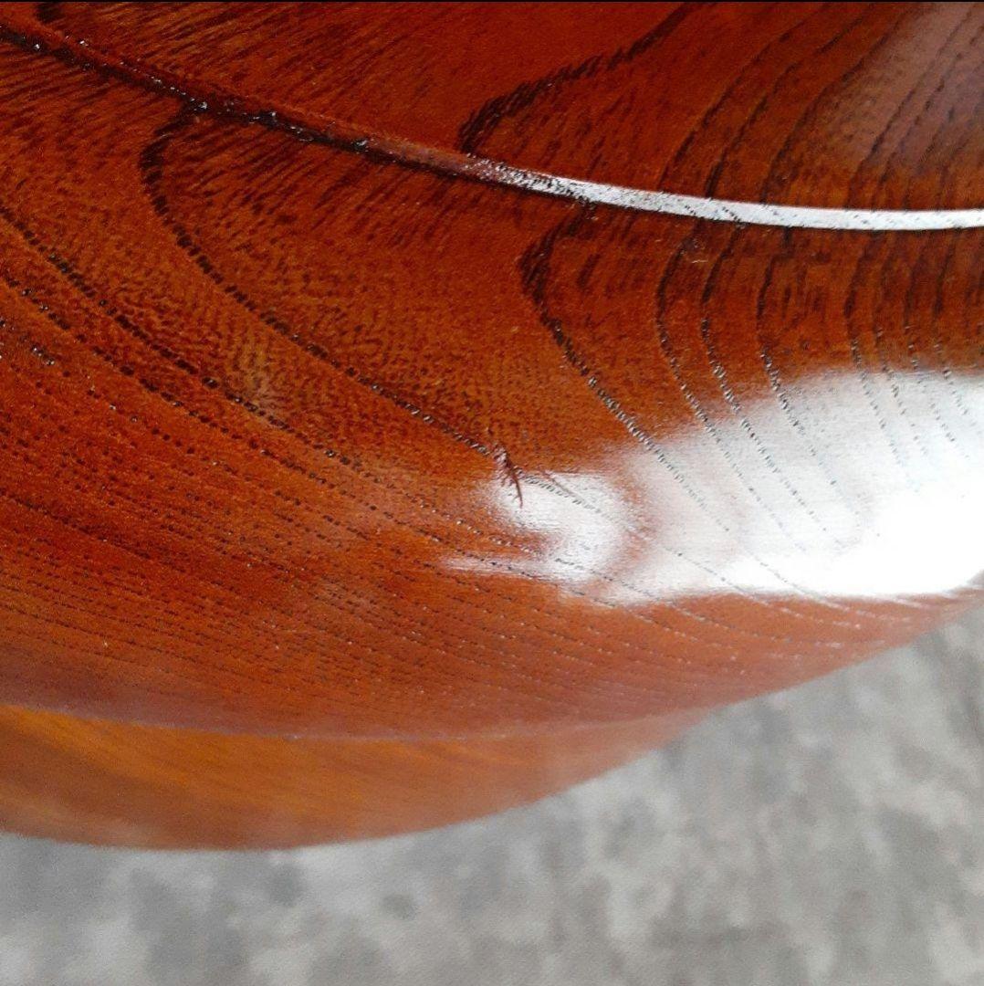 天然木くりぬき　茶櫃　茶びつ　一尺