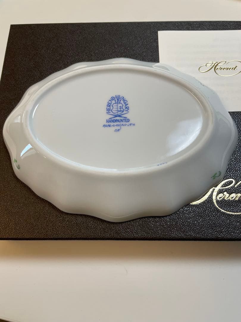 ヘレンド　アボニーグリーン　スウィートディッシュ①