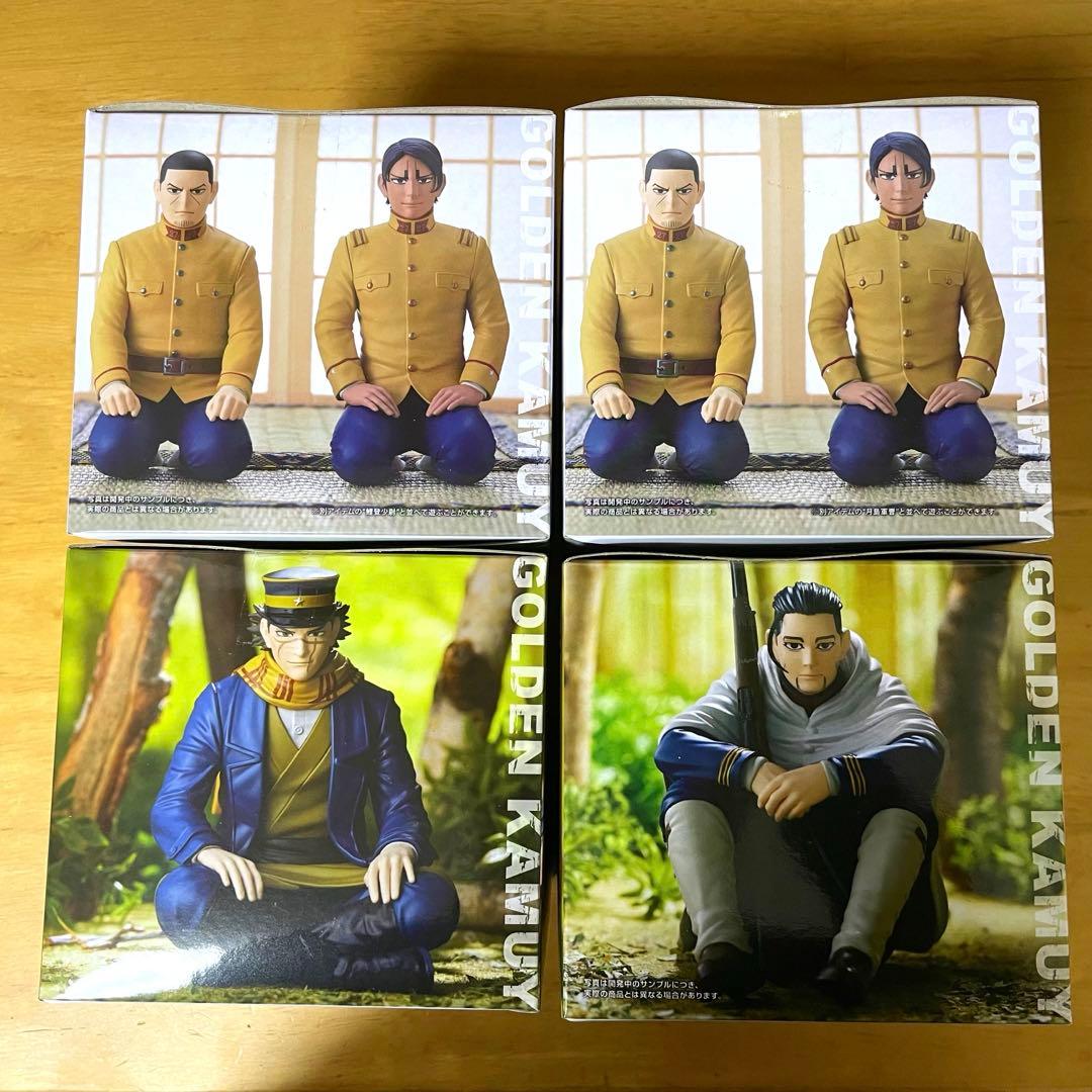 ゴールデンカムイ ちょこのせ4体セット　杉元佐一・尾形百之助・鯉登少尉・月島軍曹