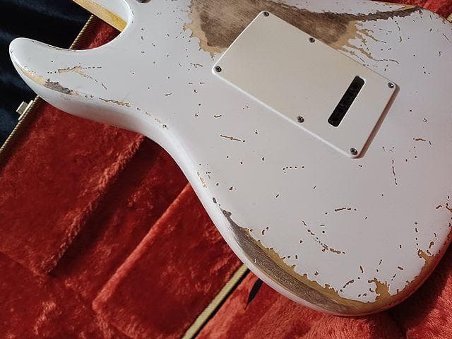 ★OlympicWhite Relic LaquerStratocaster★