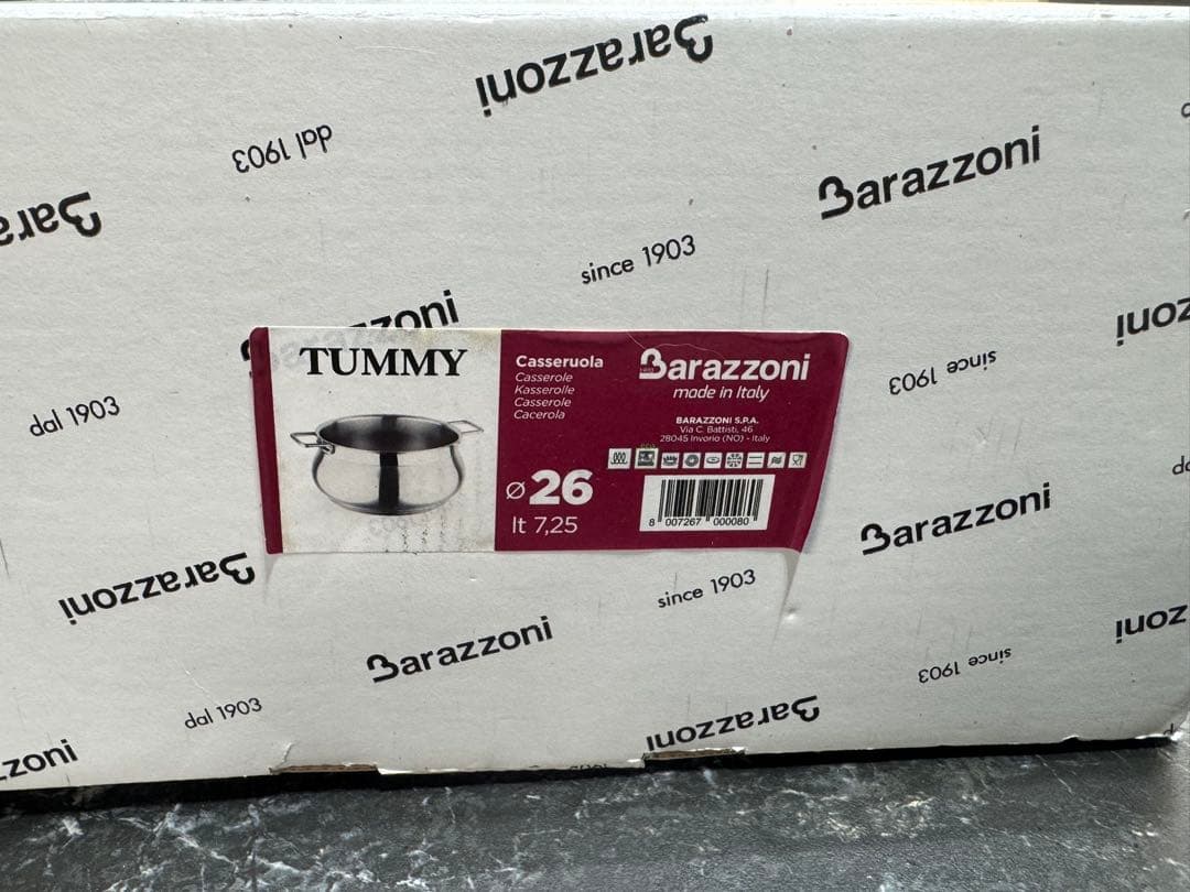 Barazzoni TUMMY 両手鍋 26cm