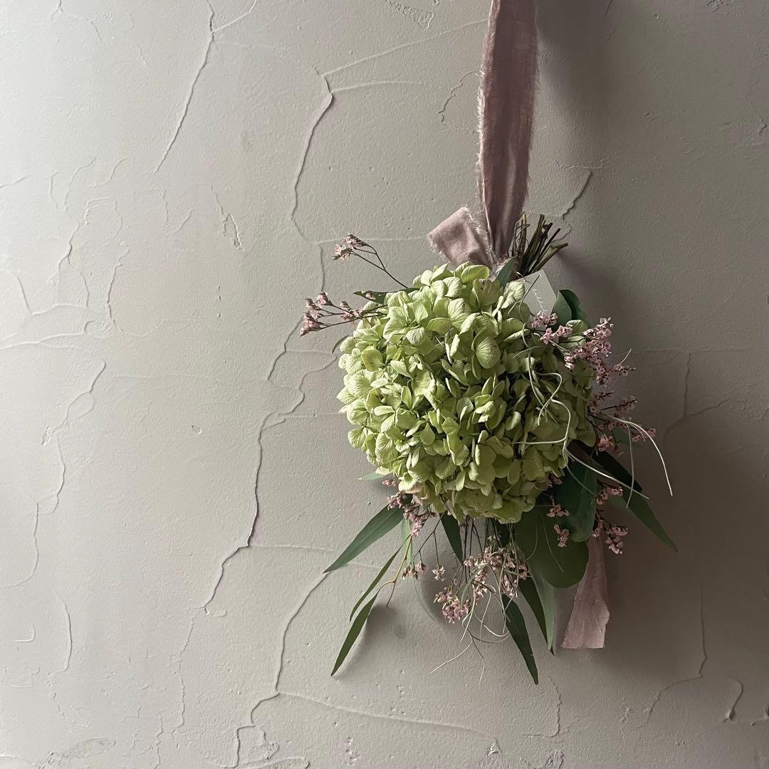 3.アンティーク紫陽花ブーケスワッグ