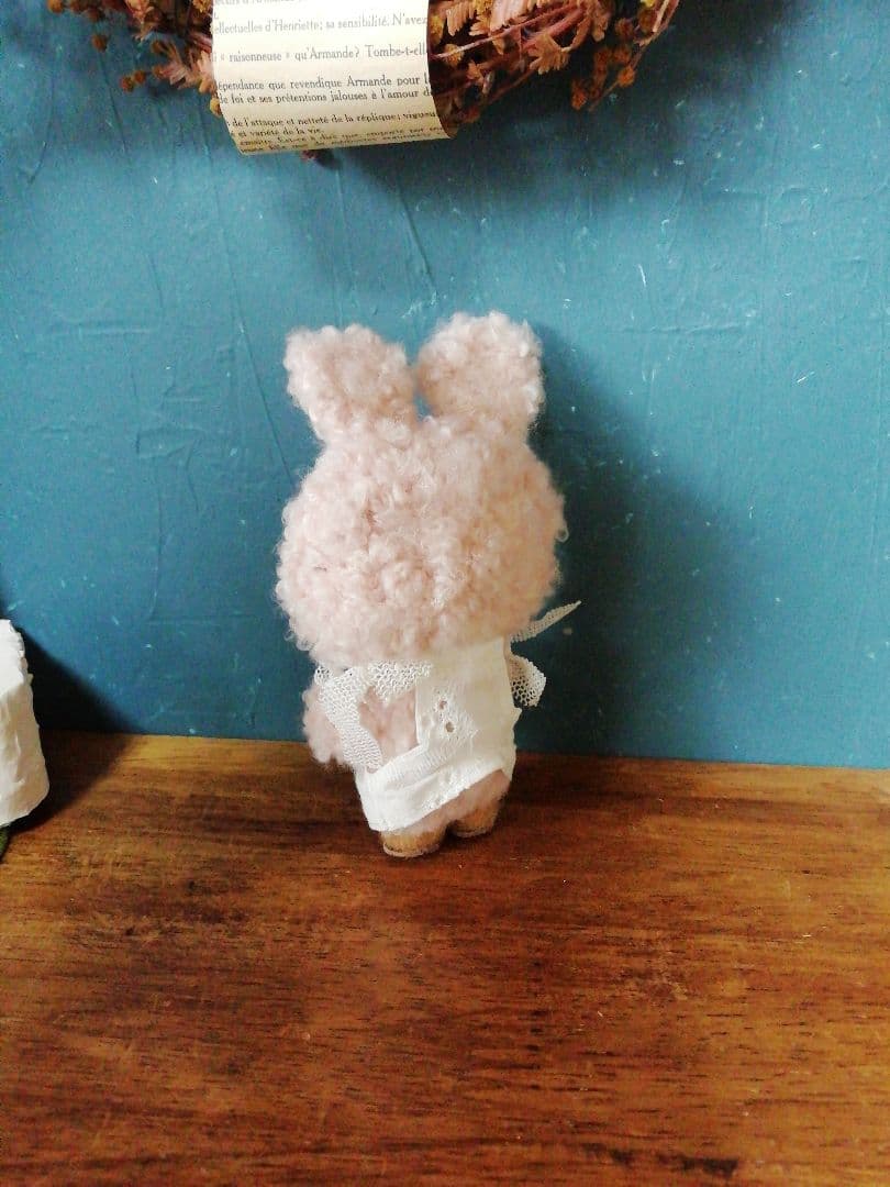 ちびっこの編みぐるみ♡苺ミルクうさぎ꒰ ᐢ⸝⸝•༝•⸝⸝ᐢ ꒱送料無料♪