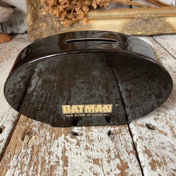 レア 80s ヴィンテージ*DCコミックス*バットマン*陶器製 貯金箱*アメコミ