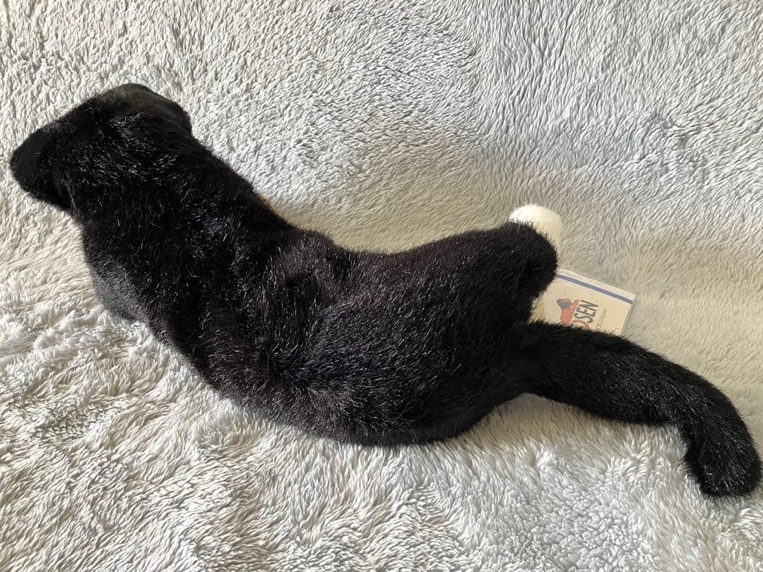 KOSEN ケーセン 寝そべり 猫 ぬいぐるみ 黒白 未使用品