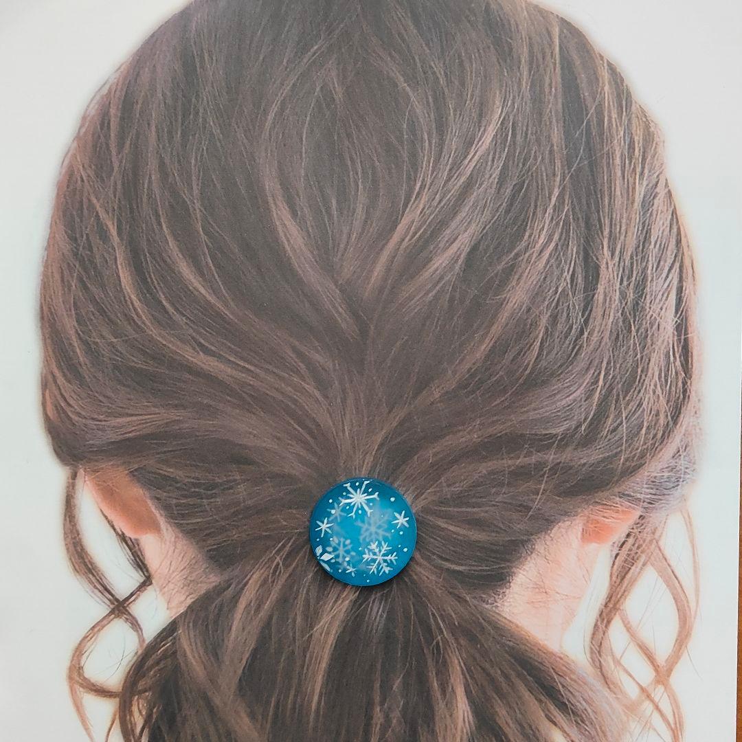【942】ハンドメイド　レジン　ヘアゴム　ポニーフック