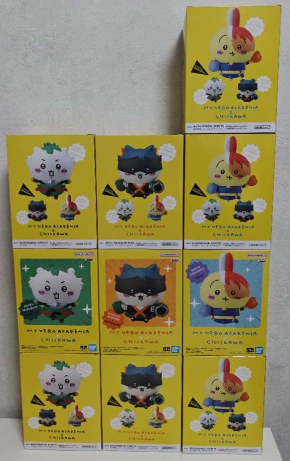 僕のヒーローアカデミア ✖ ちいかわ フィギュア 10体 緑谷 爆豪 轟 コンプ