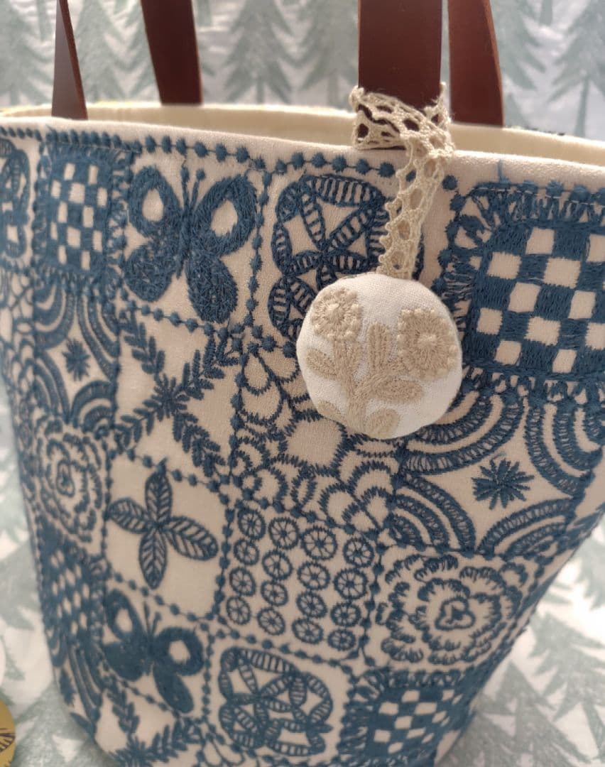 クリスマス出品☆ミナペルホネンforest tile　バケツバック