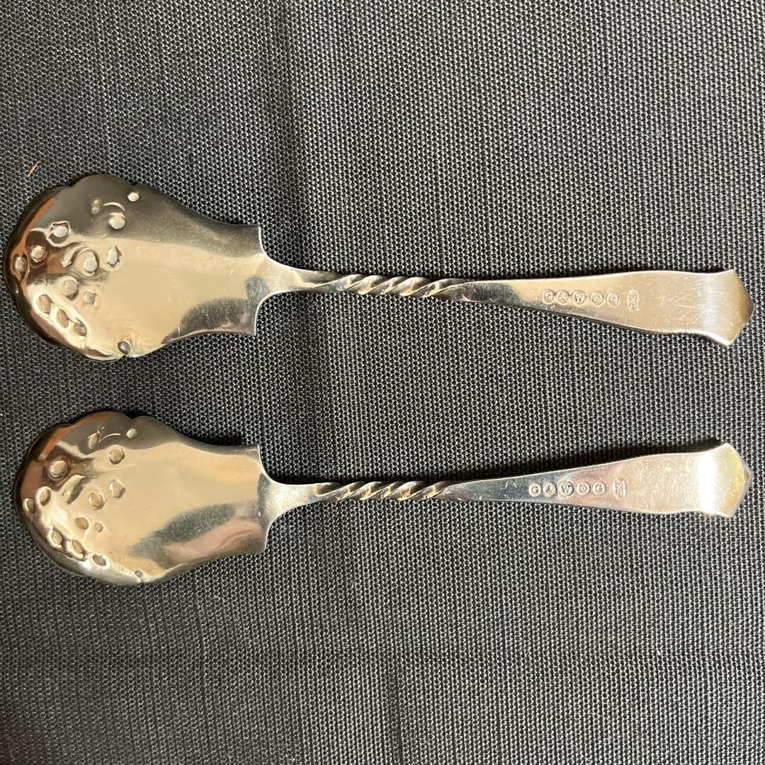 イギリスヴィンテージ シルバーメッキ製のジャムスプーン専用箱入り