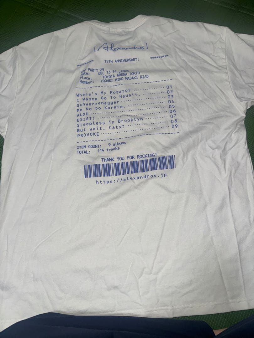 Alexandros VIP PARTY 25 Tシャツ　Lサイズ